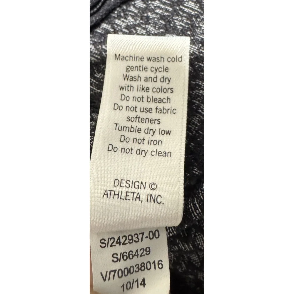 Athleta Heartbeat Hope Herringbone Athletic Full Zip Jacket Women's Size Small‎